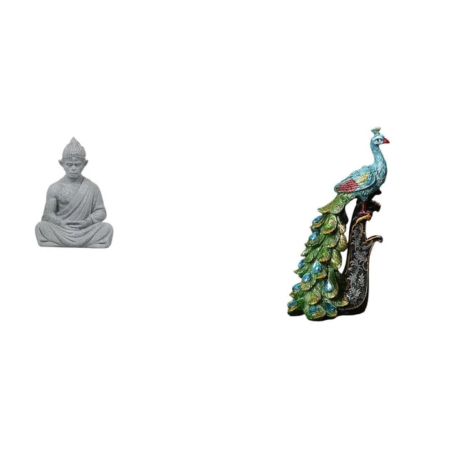 Estatua de Buda Mono de , figura budista, escultura en miniatura coleccionable, colección de animales, elegante adorno de mesa para patio de