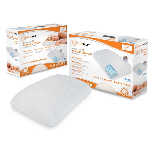 SoftTex SensorPedic® Classic COMFORT Traditional 2Pack Pillow 14 x 20 in.