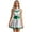 Green, variant on TiaoBug Women's Metallic Alien Dress Halter Neck Shiny Holographic Dance Dresses Green S