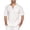 30#White, variant on Men's Fashion Shirt Short Sleeve Beach V-Neck Drawstring printing Yoga African Summer Cotton And Linen Top