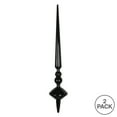 thumbnail image 3 of Vickerman 18" Black Shiny Cupola Finial Ornament, Pack of 2, 3 of 3