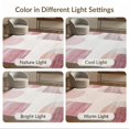 thumbnail image 7 of ODIKA 8'x10' Washable Area Rug Pink Abstract Interlocking Shapes Minimalist Watercolor Brushstroke for Dining Room, Large Office, Lounge, Non-Slip Chair-Friendly Mat, 7 of 7