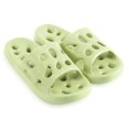 thumbnail image 3 of Spencer Shower Shoes for Women Men, Quick Drying Non Slip Bath Slippers with Drain Holes, Green, 4-5 Women, 3 of 10