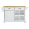 thumbnail image 6 of Cambridge Natural Wood Top Kitchen Island with Storage 07255, 6 of 9