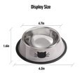 thumbnail image 3 of Cuencos antideslizantes de acero inoxidable Cat Bowls Rapsrk, 2 unidades, para comida y agua, 3 of 8