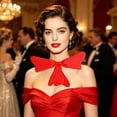 thumbnail image 4 of Adjustable Red Neck Bow Prop, Oversized Bow Tie Accessory for Stage Performances, Halloween Costumes, and Themed Parties, 4 of 9