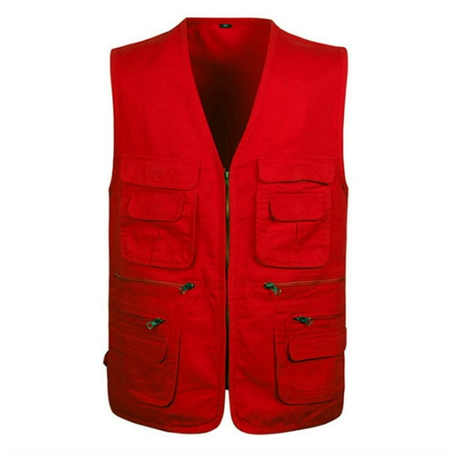 Lefu Men Multi Pocket Camera Outdoor Travelers Fishing Working Photography Vest