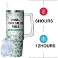 thumbnail image 4 of This Calls for A Spreadsheet, 30oz Tumbler with Handle and Straw, Coffee Mug Water Bottle Stainless Steel Cup, Funny Gifts for Accountant Employee Coworker CPA Boss Women Men, 4 of 6
