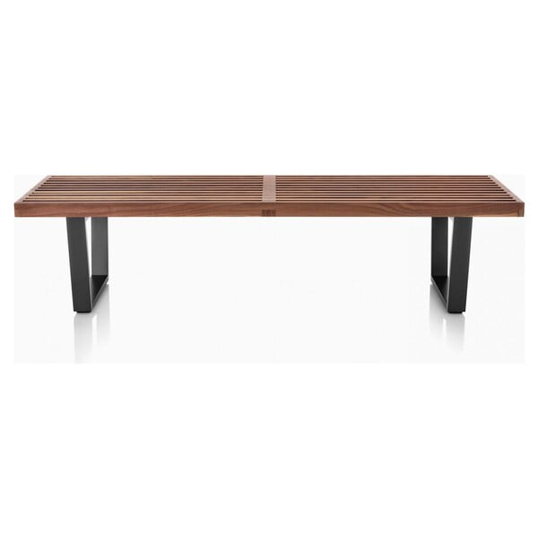 Nicer Furniture Nelson Bench in Walnut 4 ft