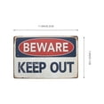 thumbnail image 2 of Miangastore Warning Sign Assorted Color 1Pack Rectangular 11.87X7.90X0.08In, 2 of 8