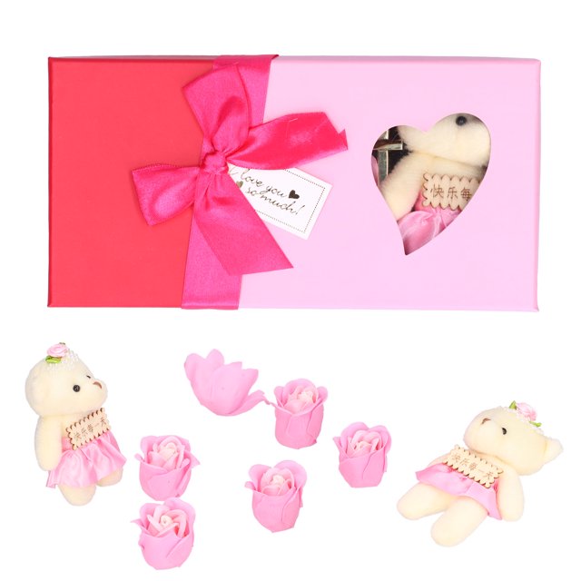 Regalo Del Día De San Valentín, Flores Artificiales Duraderas Y Dulces Eternas Con Caja De Regalo Para Regalos De Festivales Para Una Gran Decoración