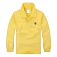 thumbnail image 2 of School Uniform for Kids and Girls Long Sleeve Polo Shirts Size 10-12 Soft Breathable Collar with Buttons Golf Polos Classic Uniform Shirts Yellow 160, 2 of 5