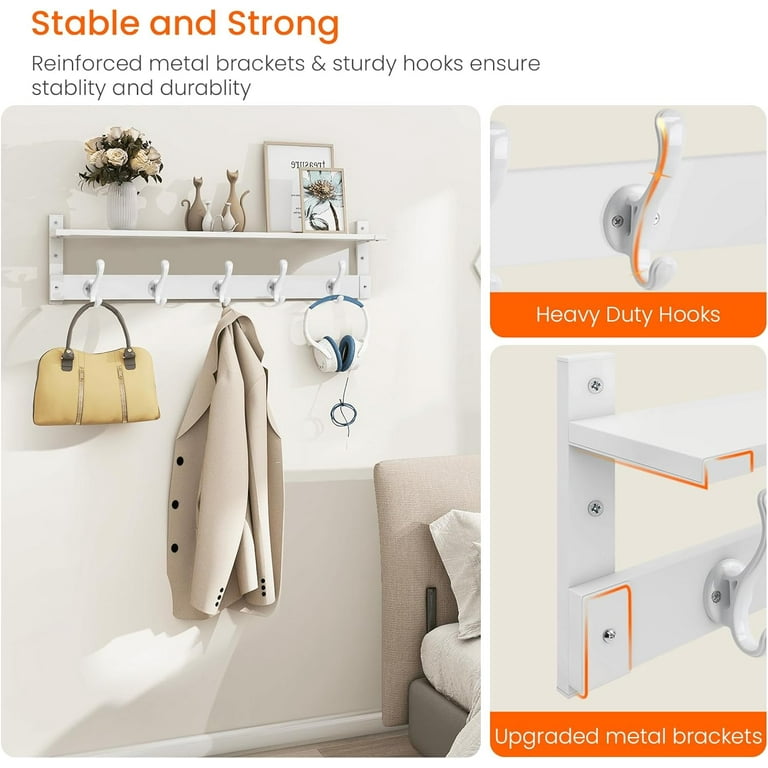 Coat Rack With Wall Shelf, 29