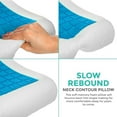 thumbnail image 5 of CUJM Cooling Orthopedic Memory Foam Contour Cervical Pillow Back Head R9Q1 #firm#, 5 of 5