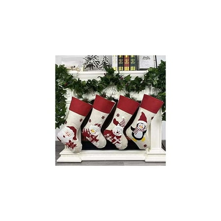 wruas Large Christmas Stocking Decoration, 17'' Christmas Stocking