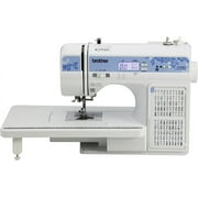 Brother CS7205 Computerized Sewing Machine with Wide Table, 150 Built-in Stitches, 11 Included Sewing Feet and 6-Piece Premium Sewing Thread Pack