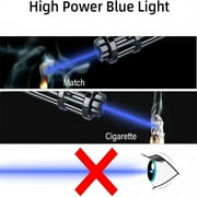 Kepeak High Power Blue Adjustable Beam Laser Pointer Visible Beam 5MW Burn Dot Light