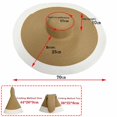 thumbnail image 2 of Oversized Sun Straw Hat for Women Floppy Wide Brim Sun Protection Hats, 2 of 7