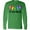Kelly Green, variant on Inktastic Feliz Navidad Rainbow Holiday Lights Long Sleeve T-Shirt