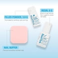 thumbnail image 5 of Nail Tek 3-Piece Nail Repair Kit with Resin, Filler Powder, and Buffer for Cracked and Damaged Nails, 5 of 6