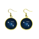 thumbnail image 1 of Aries Constellation signo del Zodiaco Ear Dangle Golden Drop Earring Jewelry Mujer Unbranded M, 1 of 3