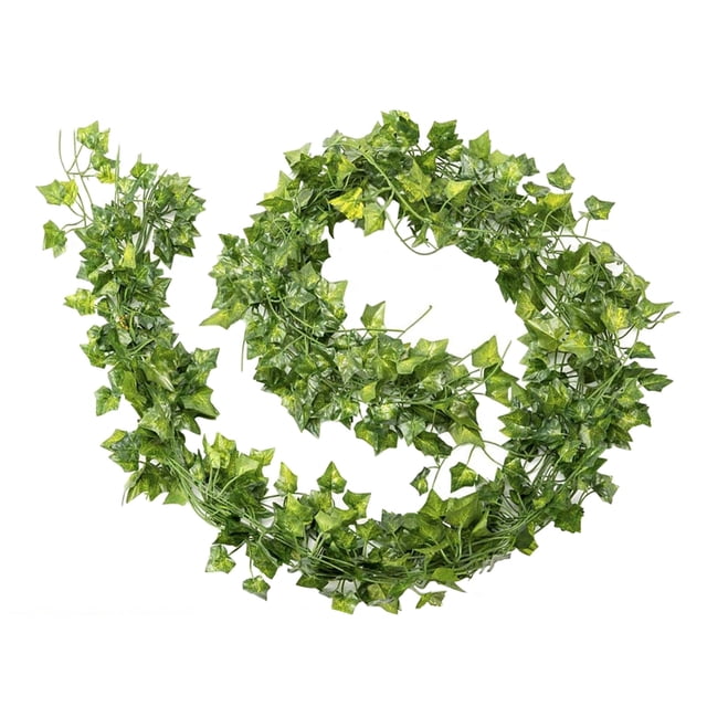 Guirnalda de plantas de imitación, paquete de 5 enredaderas colgantes falsas para decoración de pared de arco de fondo