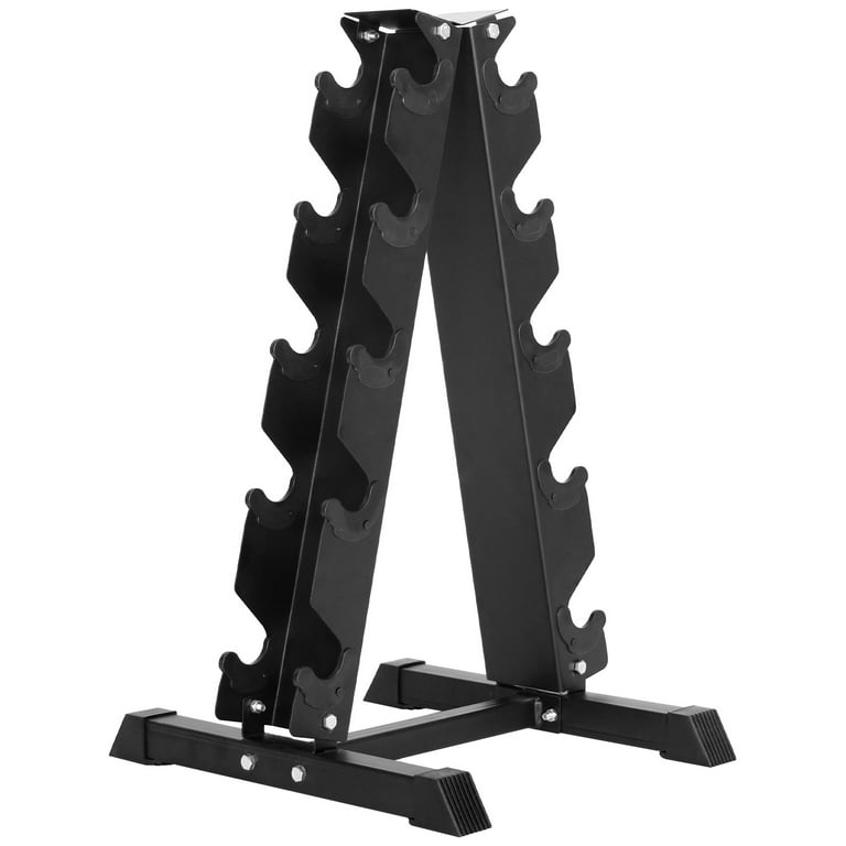 BalanceFrom 150 LB Dumbbell Set with A Rack Pair of 5 10 15 20 25 LBs Multiple Packages