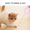 thumbnail image 5 of SDIGV Interactive Cat Toy Teaser Wand Cat Paw Pattern Battery Powered Detachable Red Laser Funny Cat Stick for Cats Pink, 5 of 5