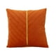 thumbnail image 1 of Lujosa funda de almohada de terciopelo 60x60cm con cuero de oro para sofá cama y sala de estar, 1 of 3