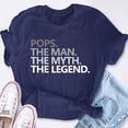 thumbnail image 2 of EcoLoom Pops The Man The Myth The Legend Father's Day Grandpa Short Sleeve Unisex T Shirt, 2 of 6