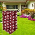 thumbnail image 3 of Wukai Snowflakes On A Buffalo Plaid Christmas Print Garden Flag 12.5x18 Inch Double Sided Sun-resistant Rain-resistant, Wrinkle-resistant Colorfast(Only Flag), 3 of 7