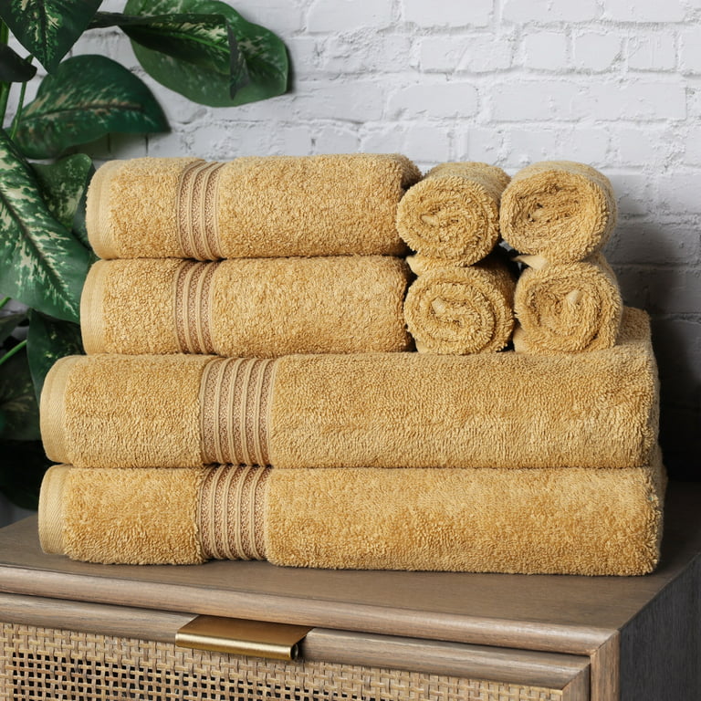 Eco-Friendly Cotton 4-Piece Bath Towel Set, by Superior Gold