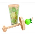 thumbnail image 1 of Vaso Valtari con tapa y popote diseño de kiwis color beige 380 ml, 1 of 3