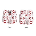 thumbnail image 3 of Daiia Red Lips Pattern Women's 2 in 1 Running Shorts - Lightweight Athletic Workout Gym Yoga Shorts Liner with Phone Pockets-XX-Large, 3 of 7