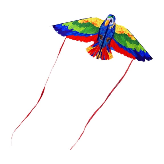 Fzaqwen Parrot Kite Beach Birthday Gift Easy to Use Lightweight Cartoon Animal Kites for Blue