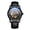 1007 black shell black leather belt, variant on Men's mechanical watch with genuine leather strap and steel band, waterproof, luminous, stylish and business-appropriate for male students