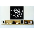 thumbnail image 1 of Wall Design Pieces Us Continental Wild Life Deer Buck Hunter Bathroom 18x18", 1 of 1
