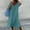 H-Sky Blue, variant on Kcodviy Womens Dress Casual Solid Ladies Denim Dress Color Short Sleeve V Casual Short Dress for Women Neck Stitching Loose Dress