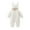 White, variant on Baby Boy Girls Winter Warm Rompers Unisex Newborn Outfits Bodysuits Toddler Baby Boy Girls Color Plush Cute Rabbit Ears Winter Thick Jumpsuit Romper Pink 0-3 Months