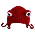 thumbnail image 2 of Gorro de Punto para Niños Zulema Cosplay Rana Rojo, 2 of 6