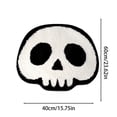thumbnail image 3 of Beautynvta Cute Skull Shaped Doormat, Soft Plush Entryway Rug, Non-Slip Absorbent Door Rug for Indoor Outdoor Bathroom Porch Decor, 3 of 7