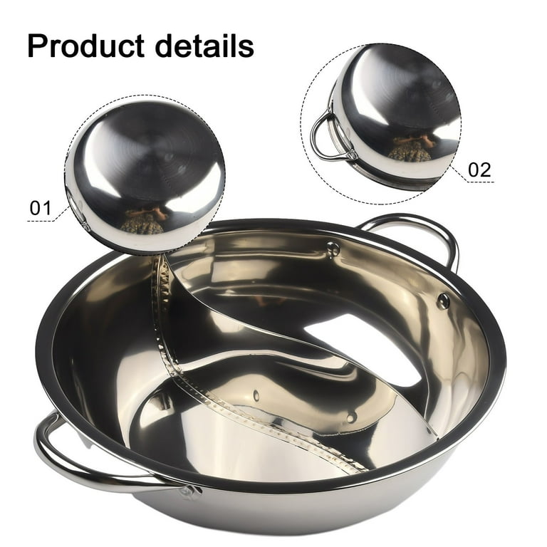 Generic 28cm Hot Pot Twin Divided Stainless @ Best Price Online