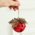thumbnail image 4 of InsCrazy Christmas Bells Christmas Indoor Decorations 3.3in Big Bellss Atmospheres Layout Christmas Tree Creatives Pines Cones Red Fruit Bells Pendant, 4 of 5