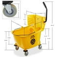 thumbnail image 5 of Dryser Commercial Side Press Wringer Combo Mop Bucket, 33 Quart, Yellow, 5 of 7