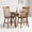 Walnut, variant on 2-Pack Wooden Dining Chairs, Solid Wood Spindle Back Side Chair Set of 2, Mid-Century Modern Armless Kitchen Chairs for Dining Living Room