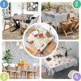 thumbnail image 4 of Pioneer Flower Floral Print Pattern Square Tablecloth,Waterproof Square Table Cover,Wipeable Spillproof Washable Table Cover for Home Kitchen Party Decor 60"x60"(152x152cm), 4 of 6