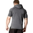 thumbnail image 2 of COOFANDY Men's Short Sleeve Hoodie Workout Gym Sweatshirt Muscle Fit Fashion Athletic Hoodies Pullover Cotton Hooded T-Shirts, 2 of 6