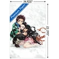 thumbnail image 3 of Demon Slayer - Tanjiro & Nezuko Snow Wall Poster, 14.725" x 22.375", 3 of 4