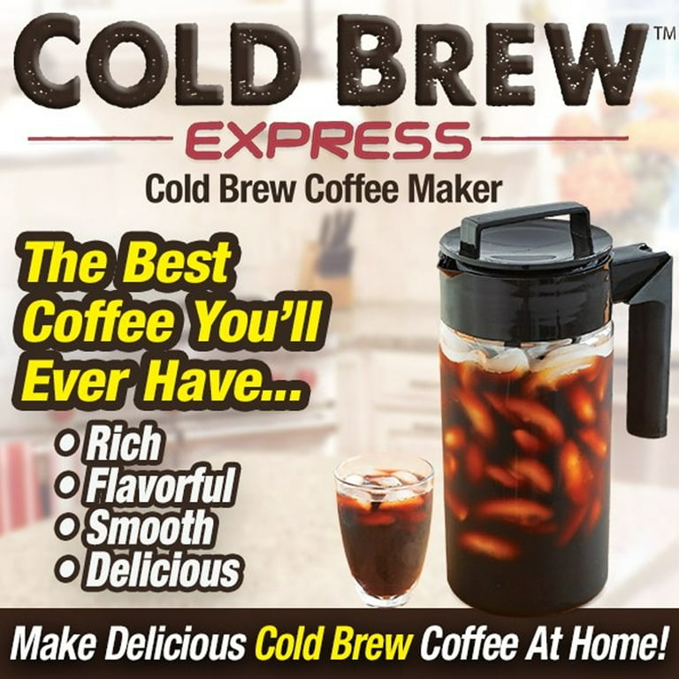 As Seen on TV Cold Brew Express Coffee Maker at Home Quick Brew