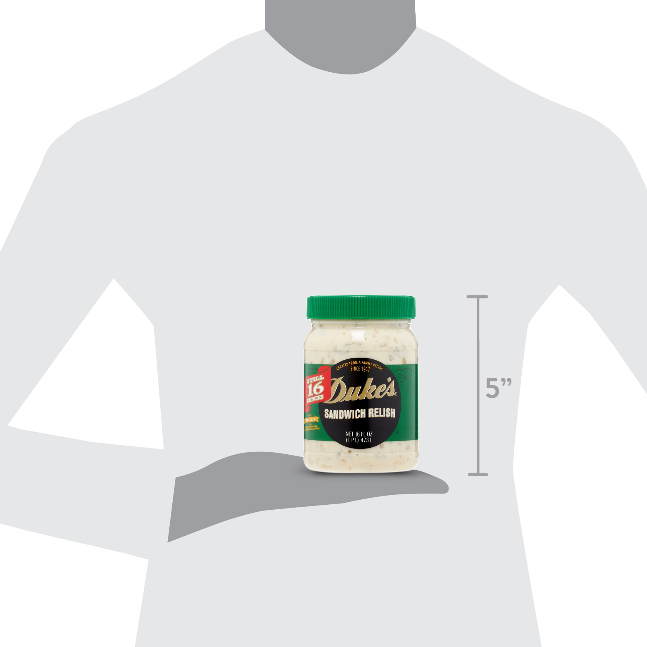 Duke's Sandwich Relish, 16 oz. jar